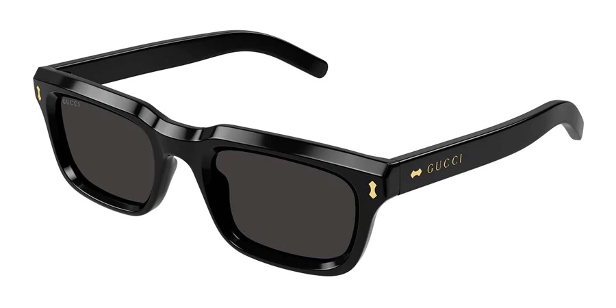 Grey Rectangular Mens Sunglasses GG1524S 001