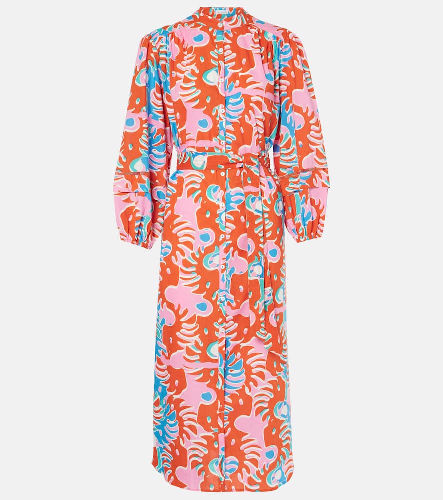 Cathy printed cotton shirt dress