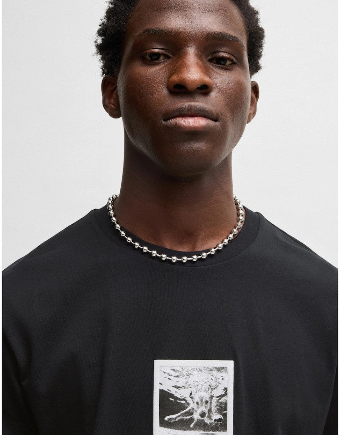 Men's HUGO Darthy T-Shirt 001 Black - Size: 44/Regular