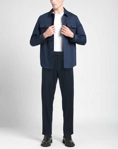 Man Pants Navy Size 30 Cotton, Elastane