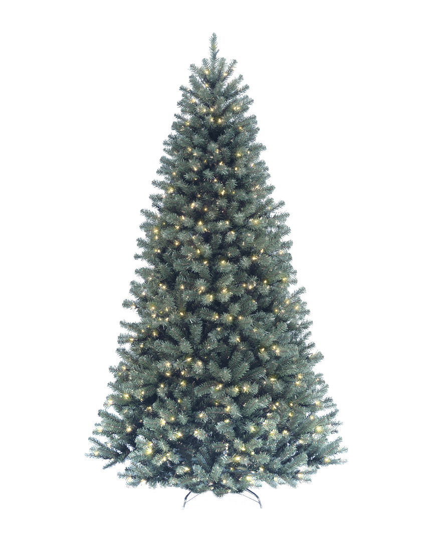 9Ft North Valley Blue Spruce Tree W/ 800 Clear Lights