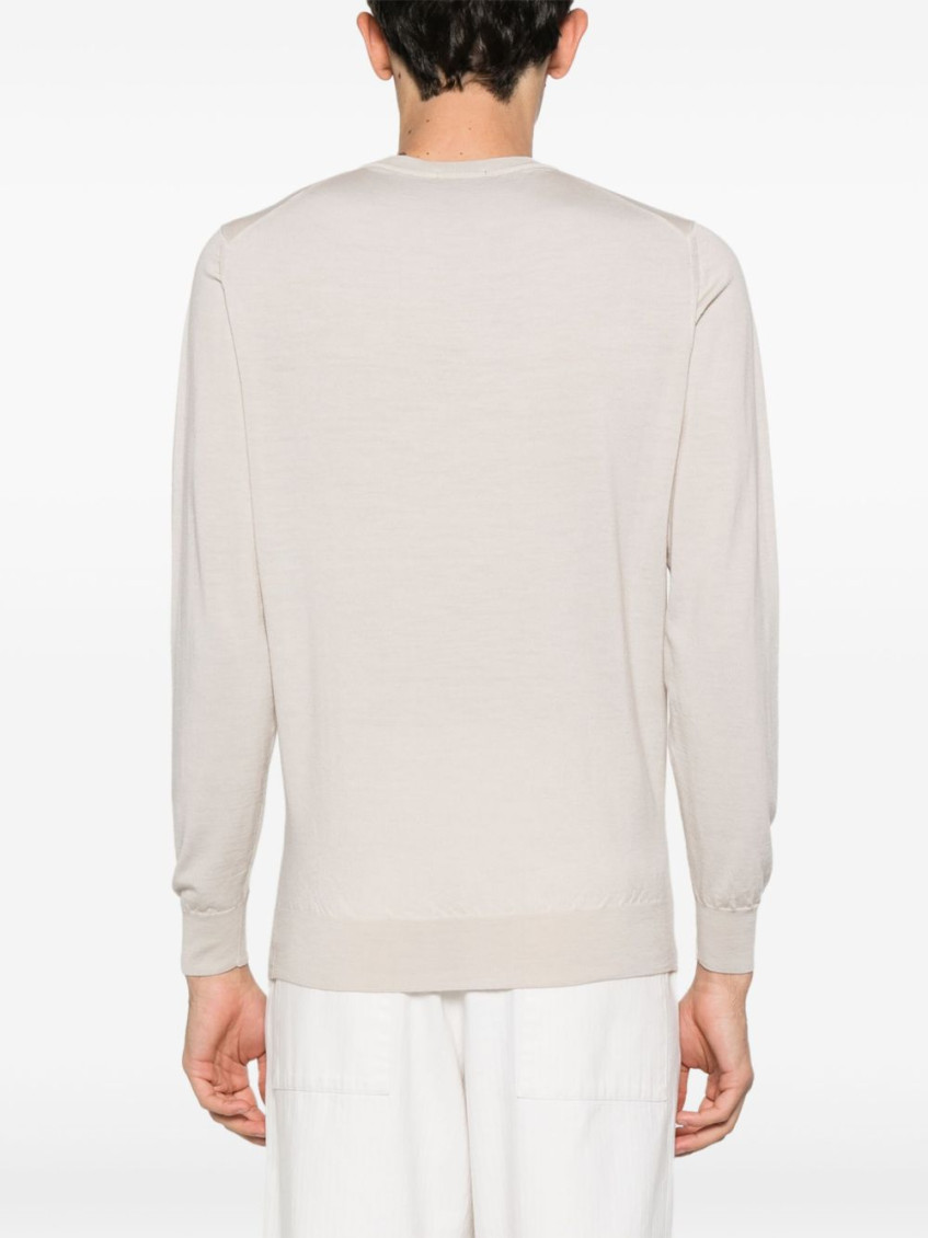 - Wool Sweater With Full Neck