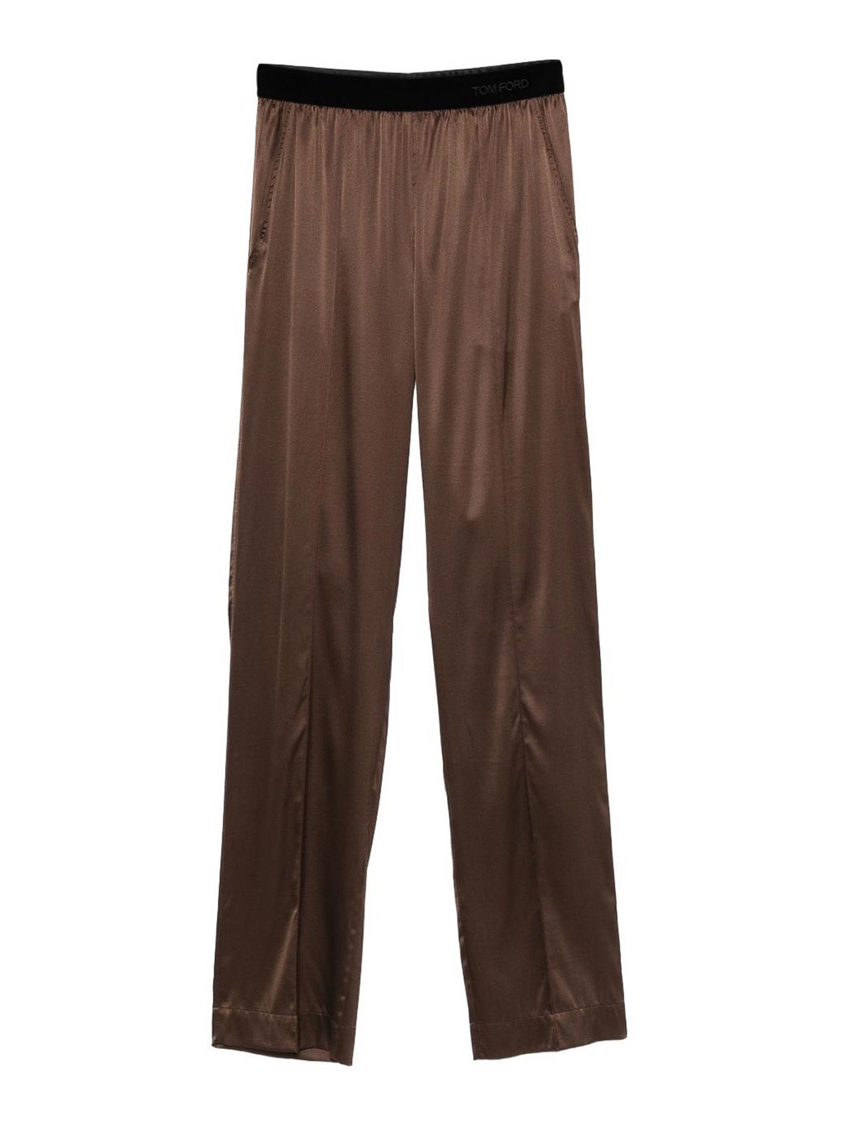 Stretch Silk Satin Pj Pants