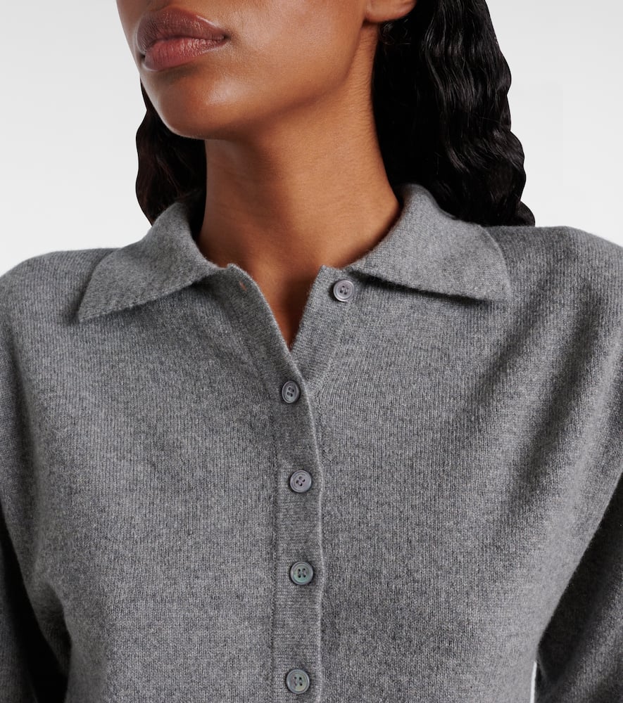 Cashmere and wool polo sweater