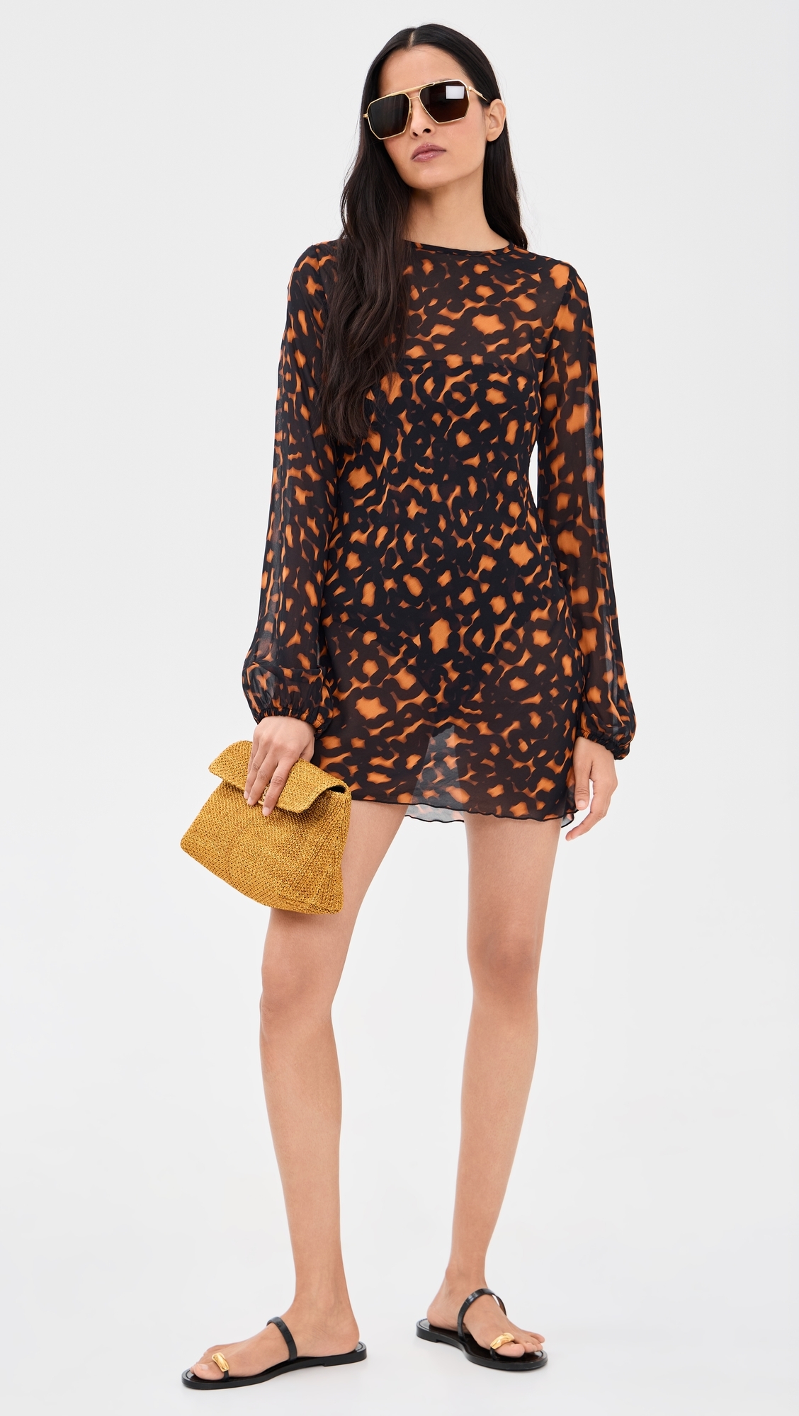 April Mini Dress Solstice Leopard