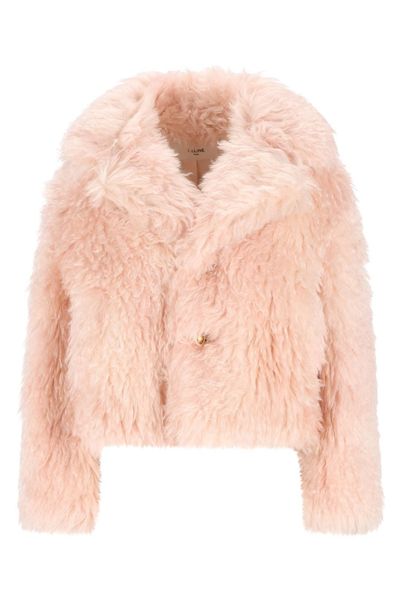 Celine Faux Fur Cropped Jacket