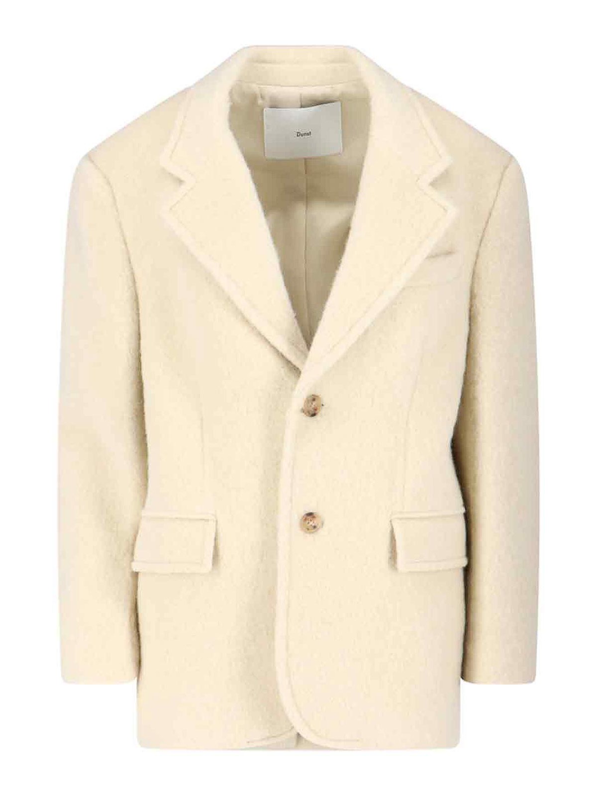 Single-breasted blazer in wool blend