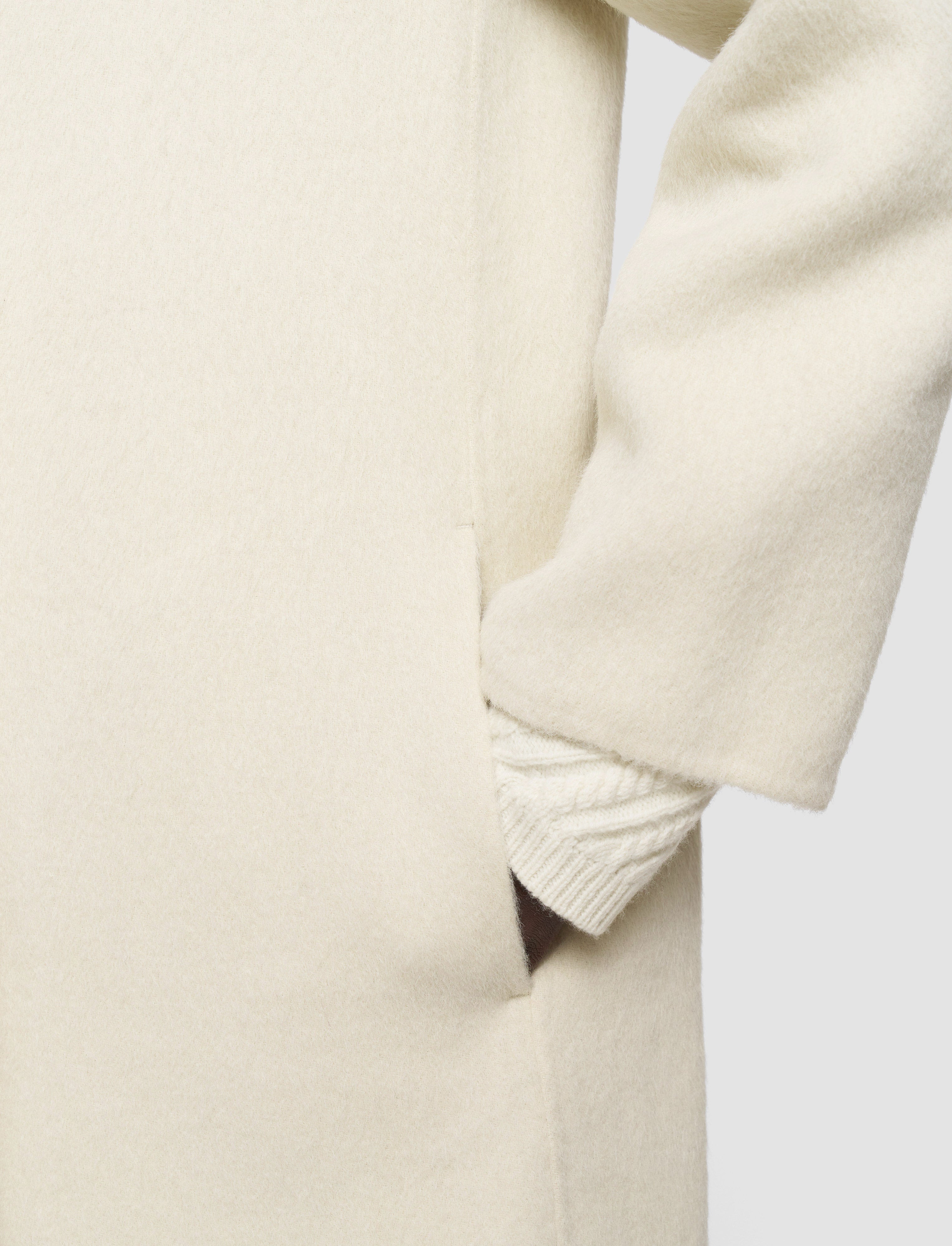 Yves Brushed Double Face Alpaca Coat - 32
