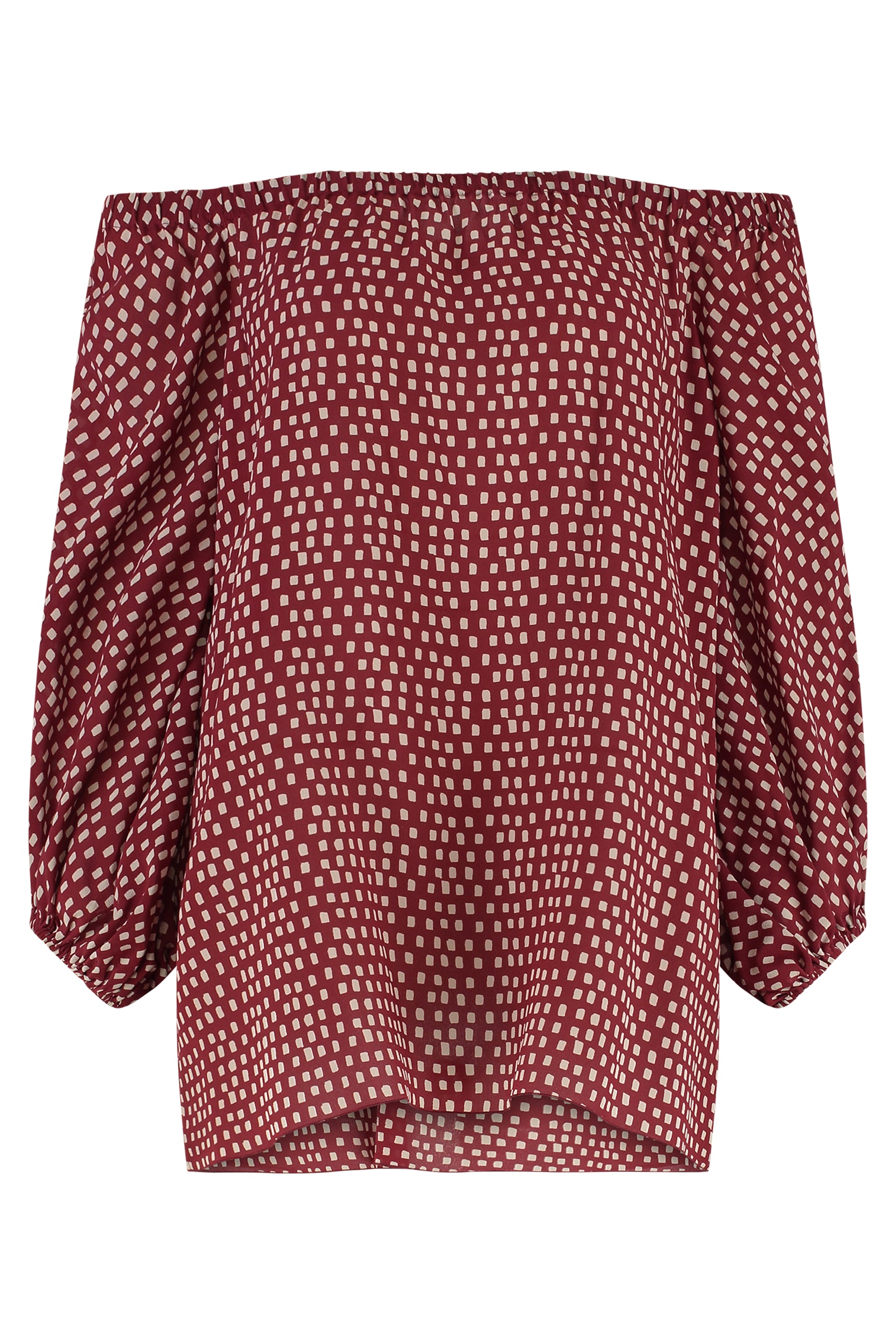Silk Polka-Dot Blouse