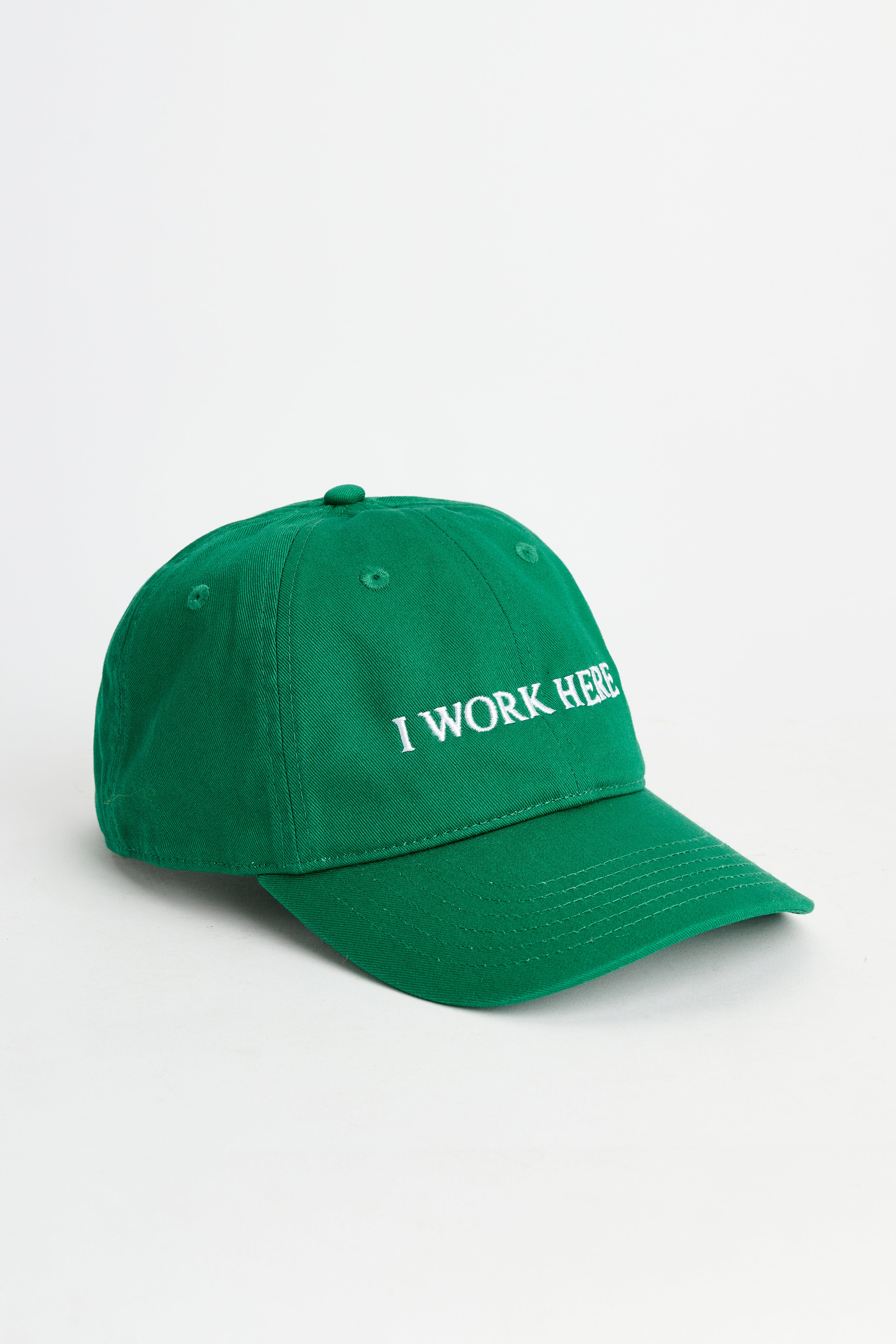 IDEA I Work Here Sometimes Hat Green