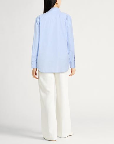 Woman Shirt Sky blue Size 4 Cotton