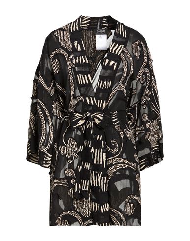 Tricot Woman Overcoat & Trench Coat Black Size M Polyester, Viscose