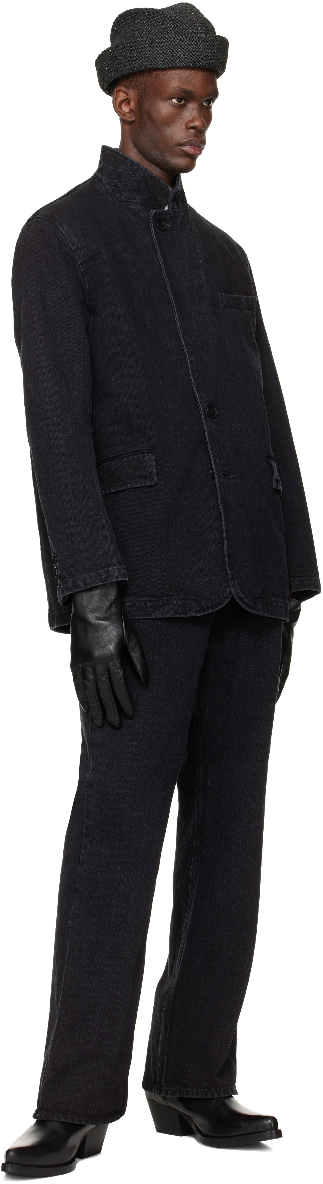 Black Washed Denim Jacket