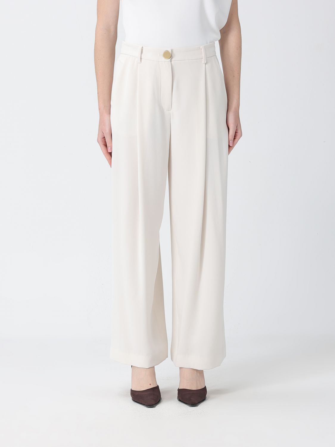 Pants Woman color Yellow Cream