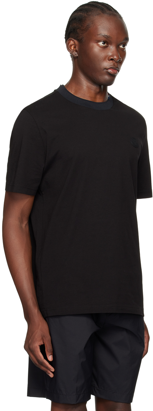Moncler Black Logo Patch T-Shirt