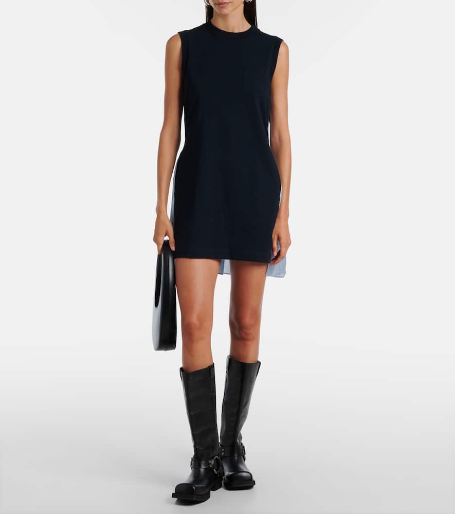 Cotton jersey minidress