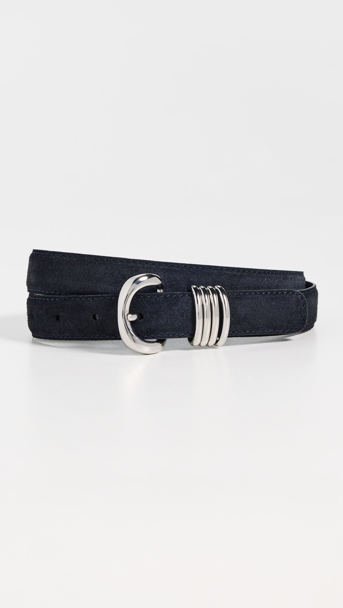 Metal Keeper Belt in Suede Juniper Berry Suede