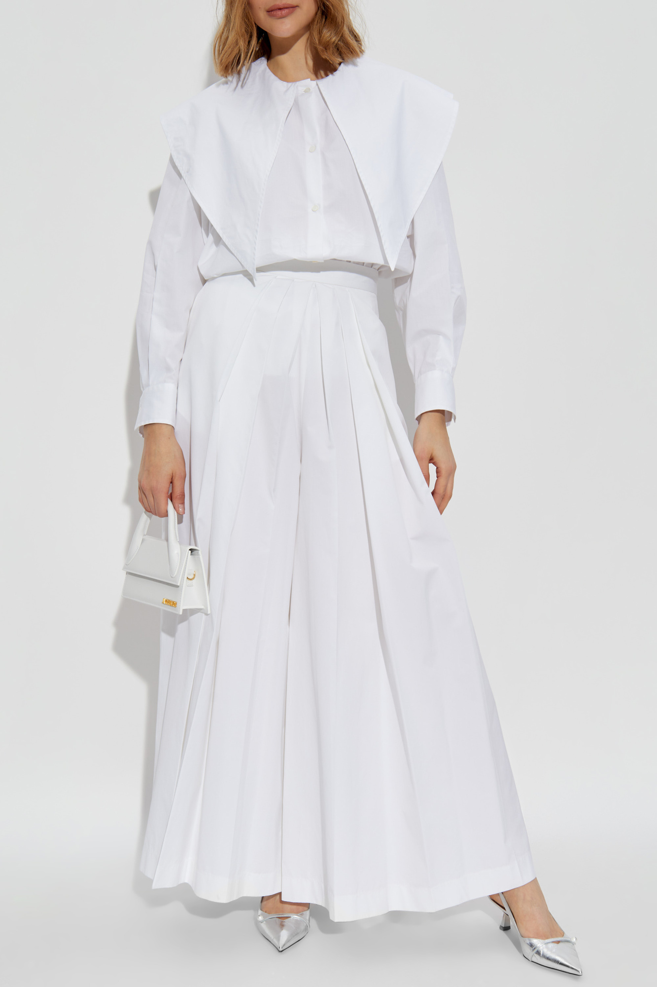 Shirt With Decorative Collar, Women's, White