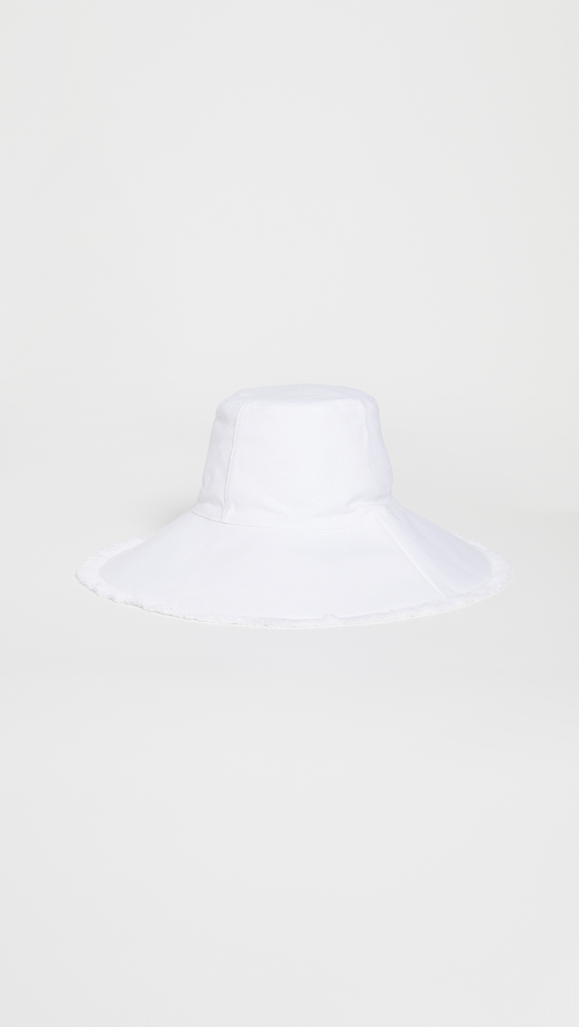 Canvas Packable Hat Solid White One Size