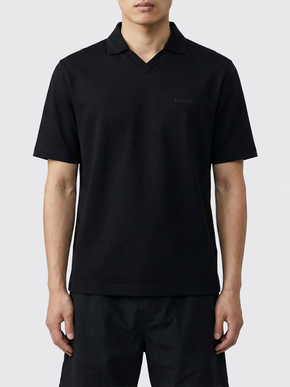 Polo Shirt Men color Black