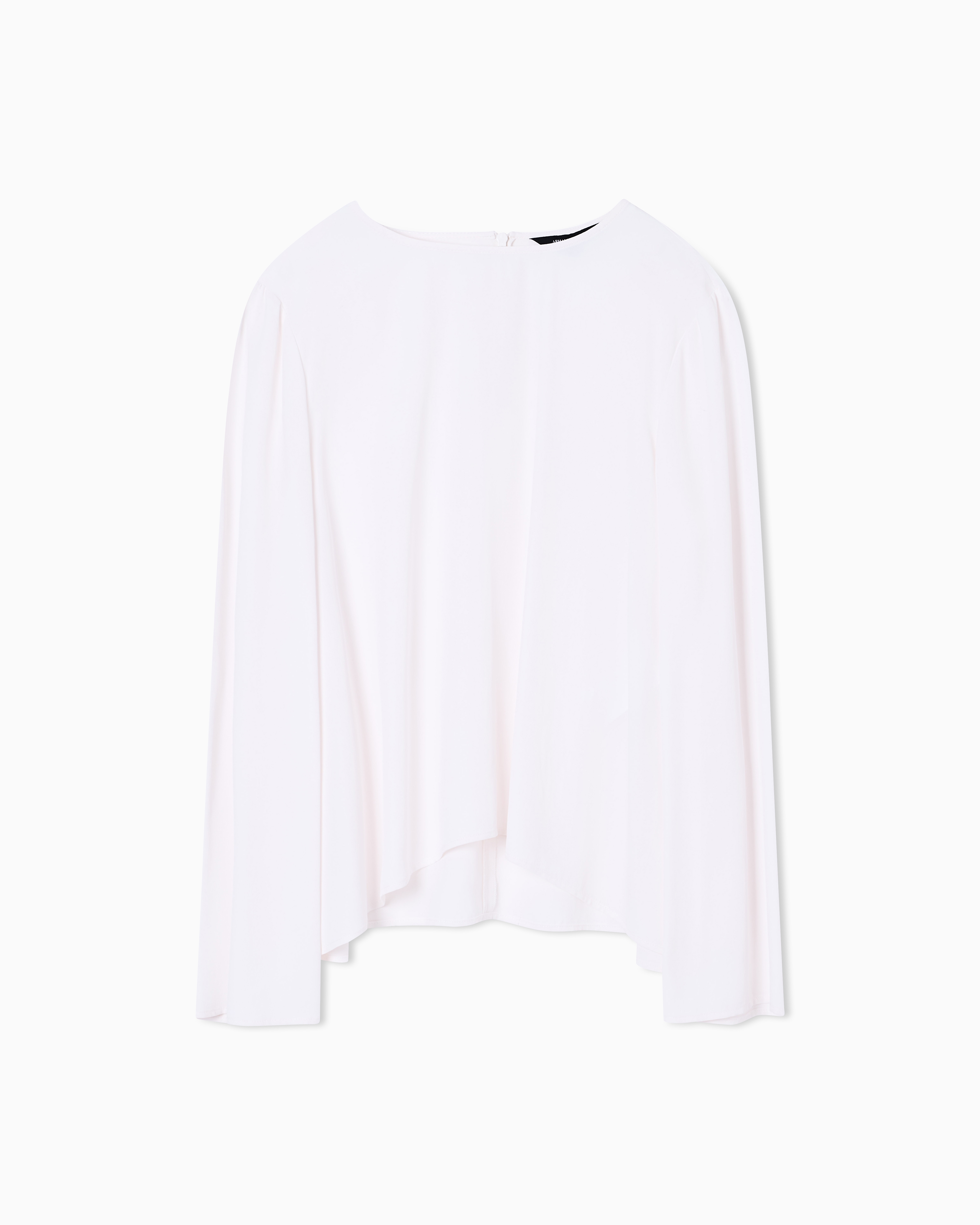 Crepe de Chine blouse with side slits
