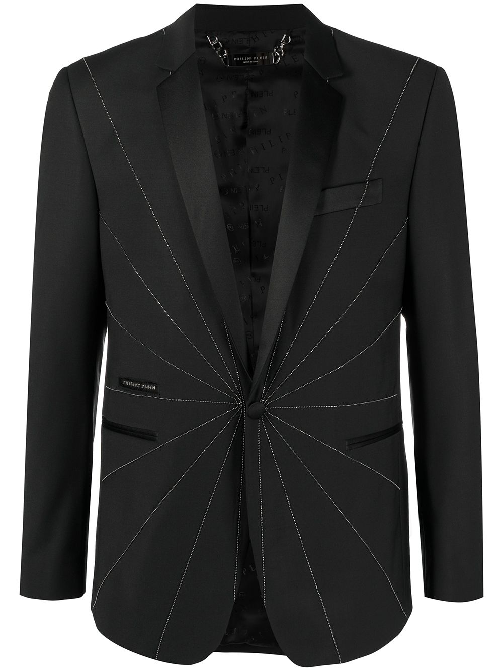 Embellished tailored blazer - Black