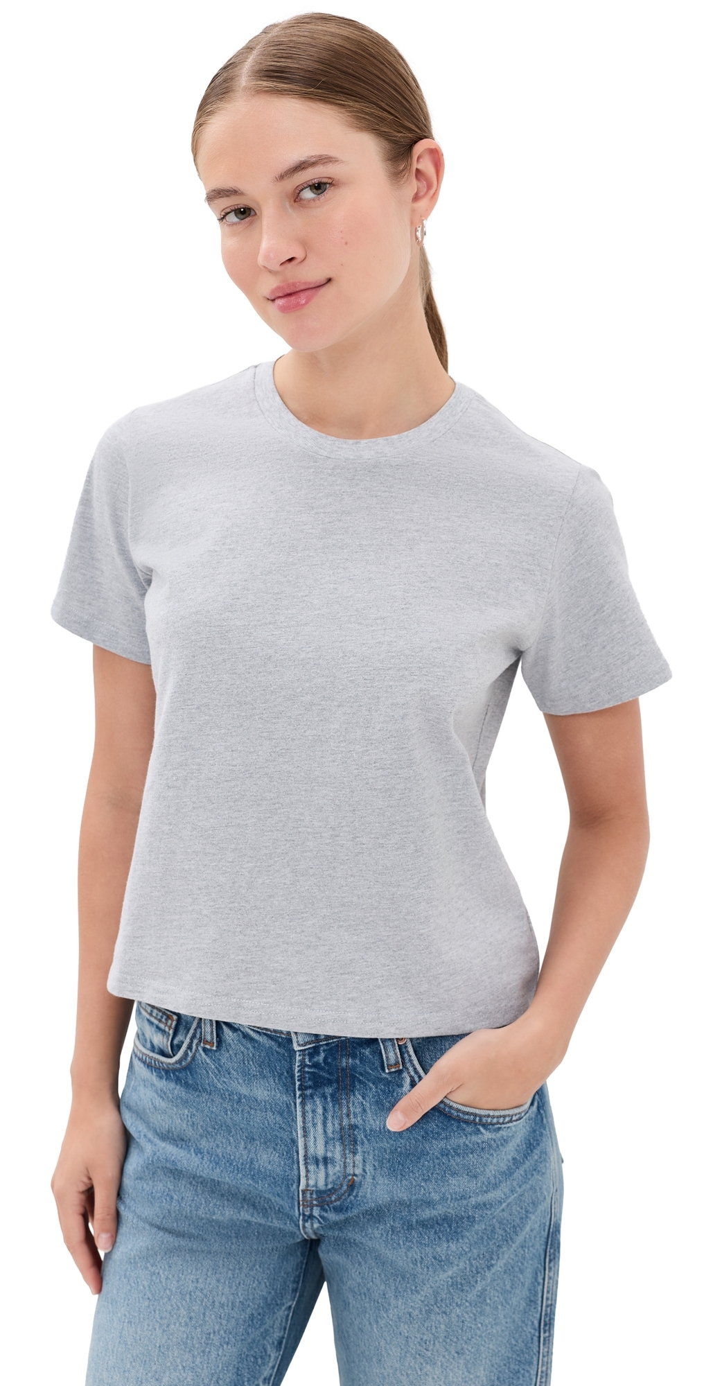 Hunter Top Light Heather Grey