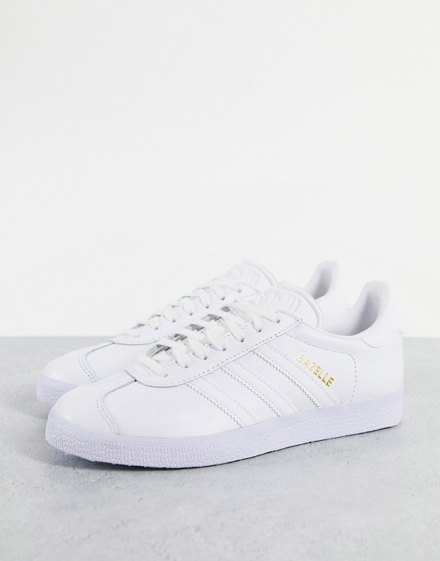 Gazelle trainers in triple white