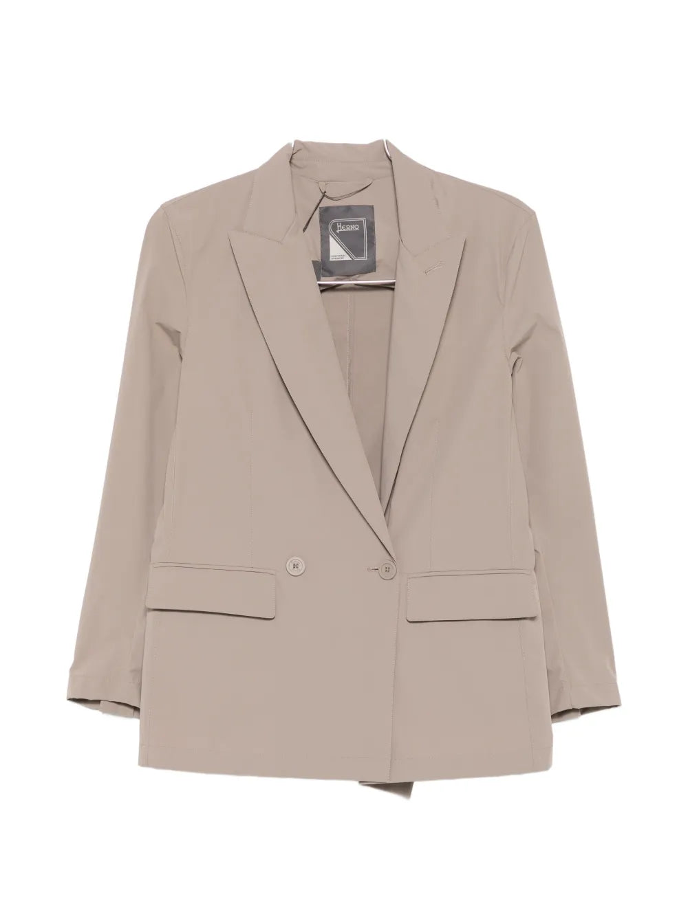 Double-Breasted Blazer — Beige