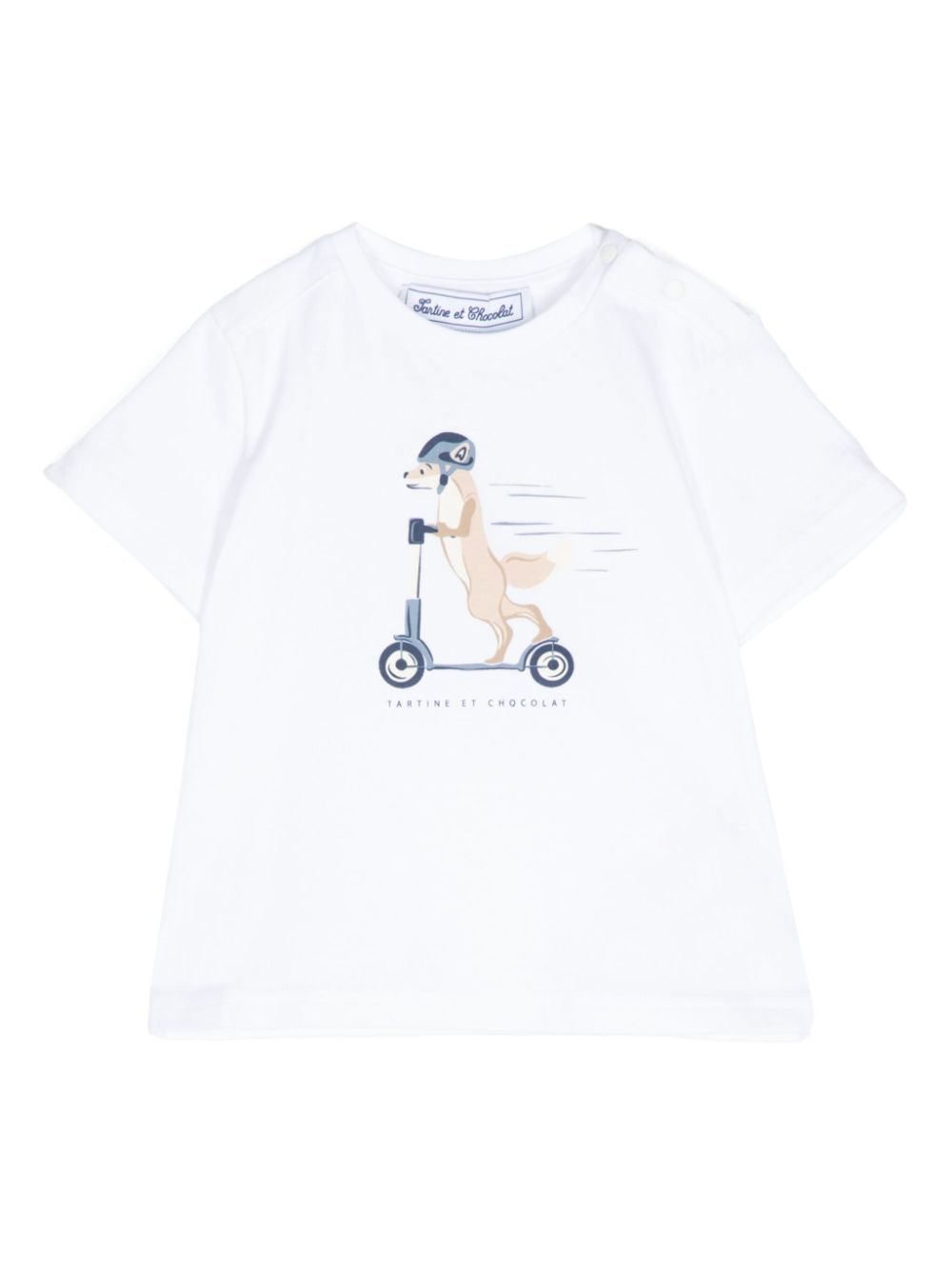 Graphic-print cotton T-shirt - White