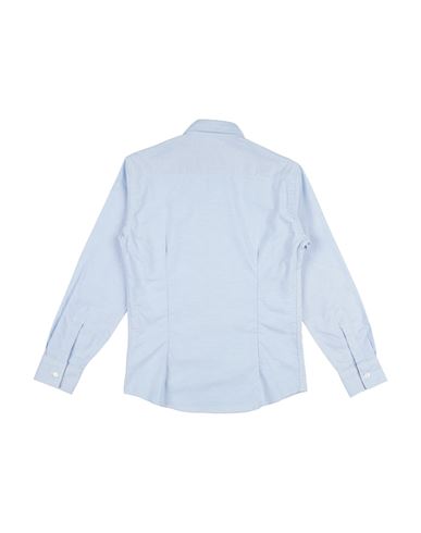 Kid Boy Shirt Light blue Size 10 Cotton, Elastane