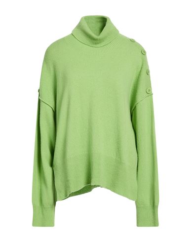Woman Turtleneck Light green Size L Wool, Cashmere