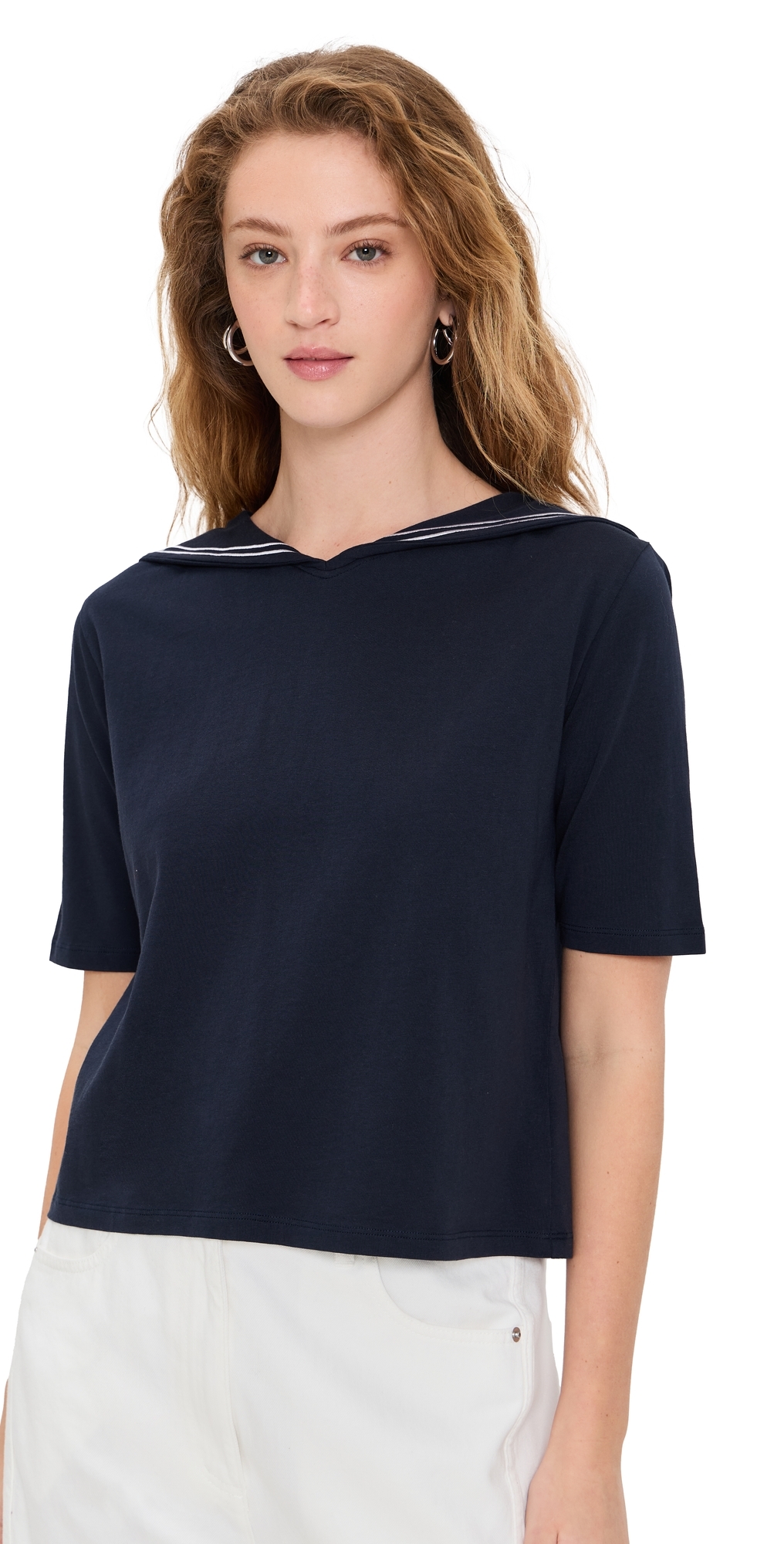 The Fisher Sailor Tee Navy/White