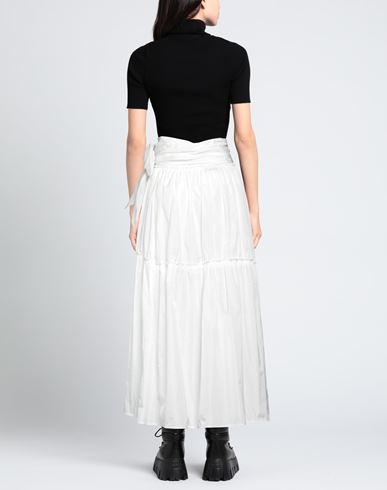 Woman Maxi skirt White Size 2 Polyester