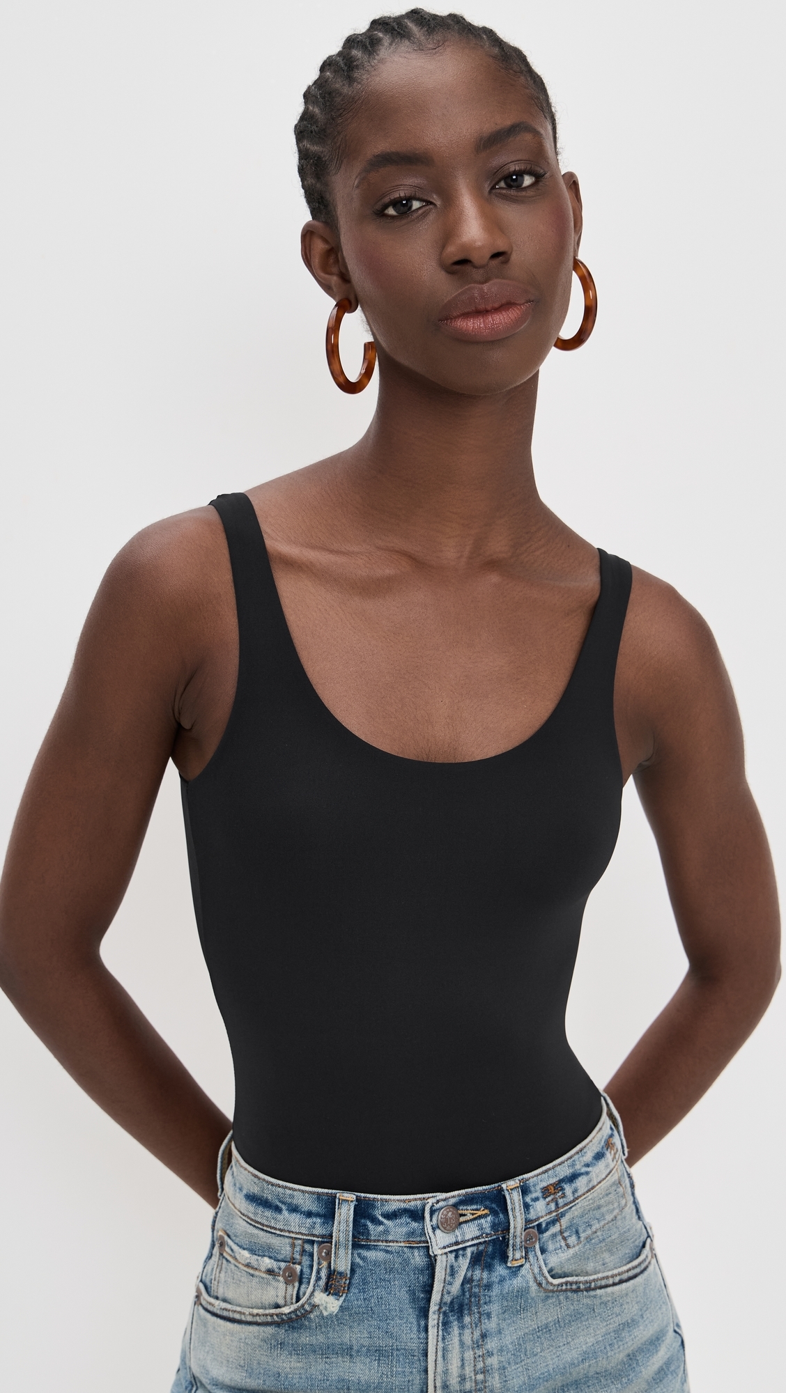 Insider Thong Bodysuit Black