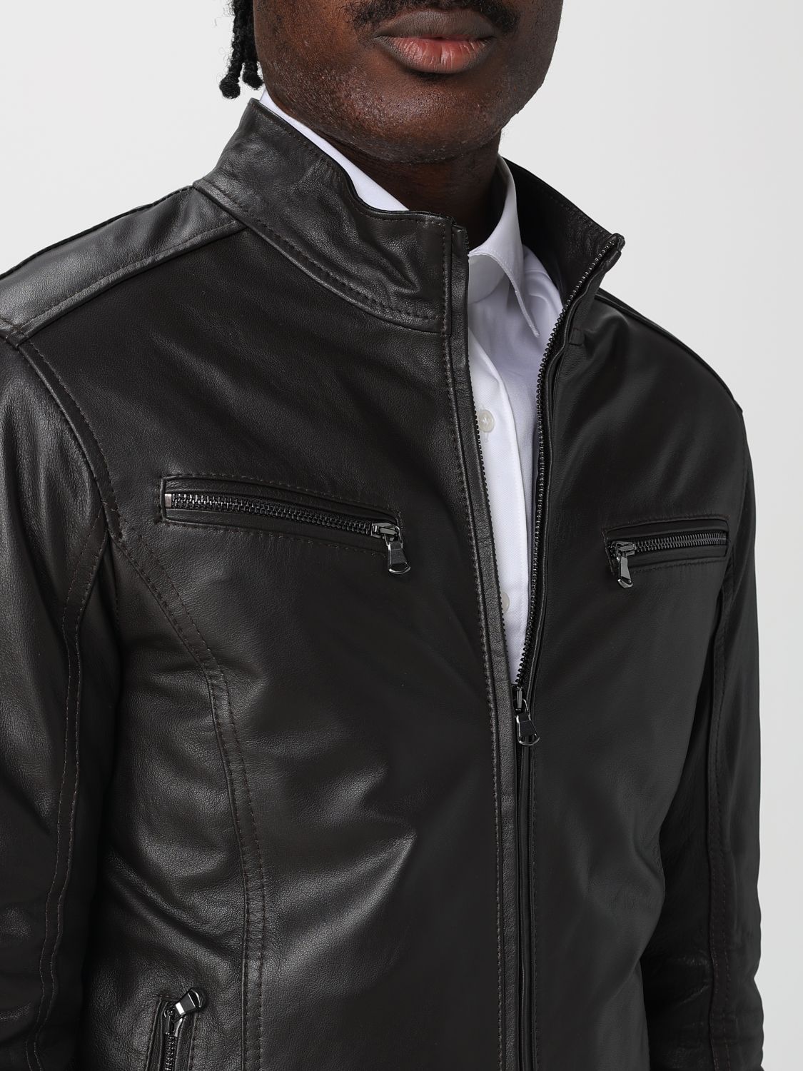 Jacket Men color Dark