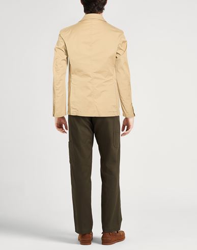 Man Blazer Sand Size 42 Cotton, Elastane
