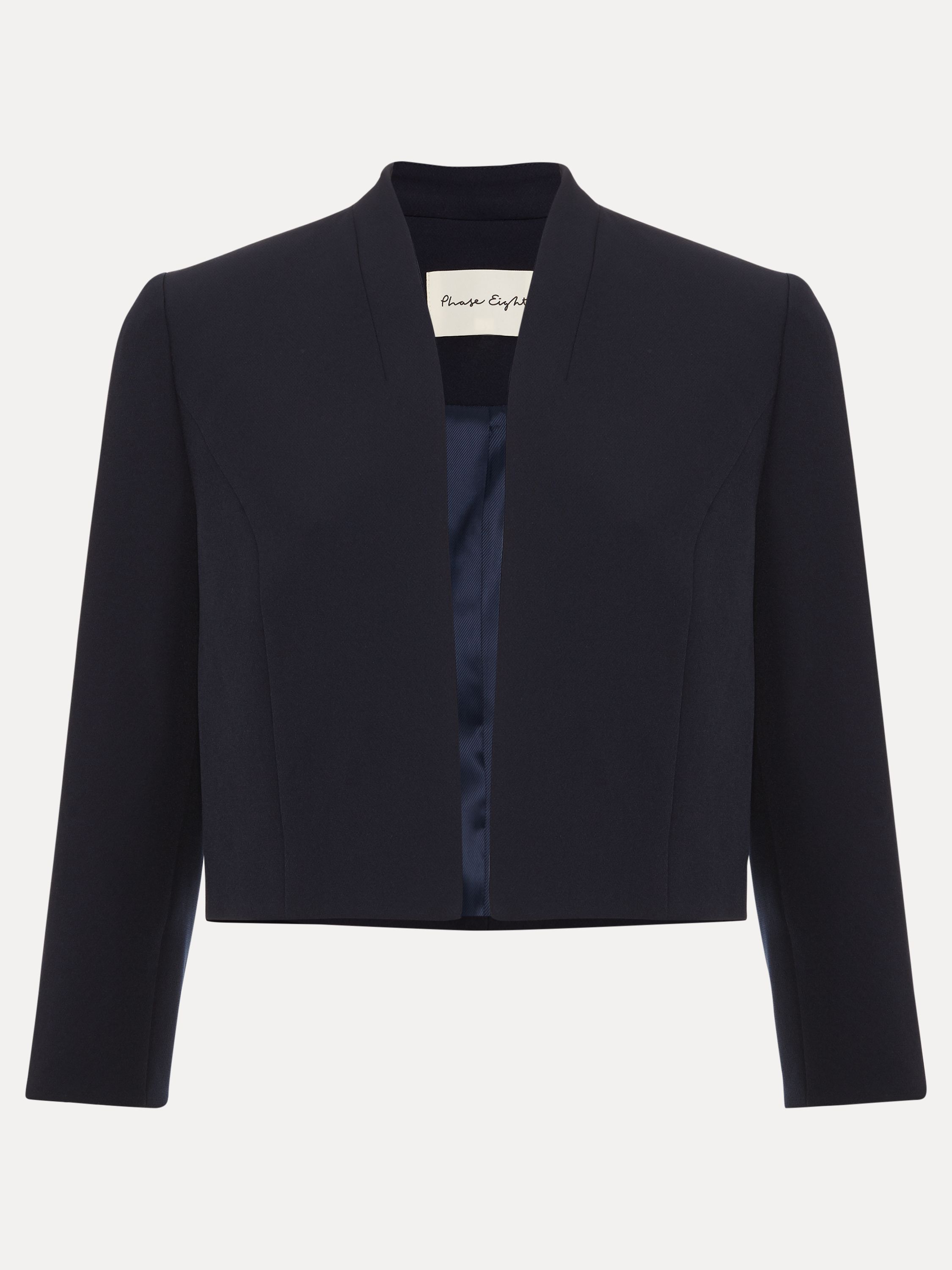 Phase Eight Women's Catherine Cropped 3/4 Sleeve Jacket in Dark Navy