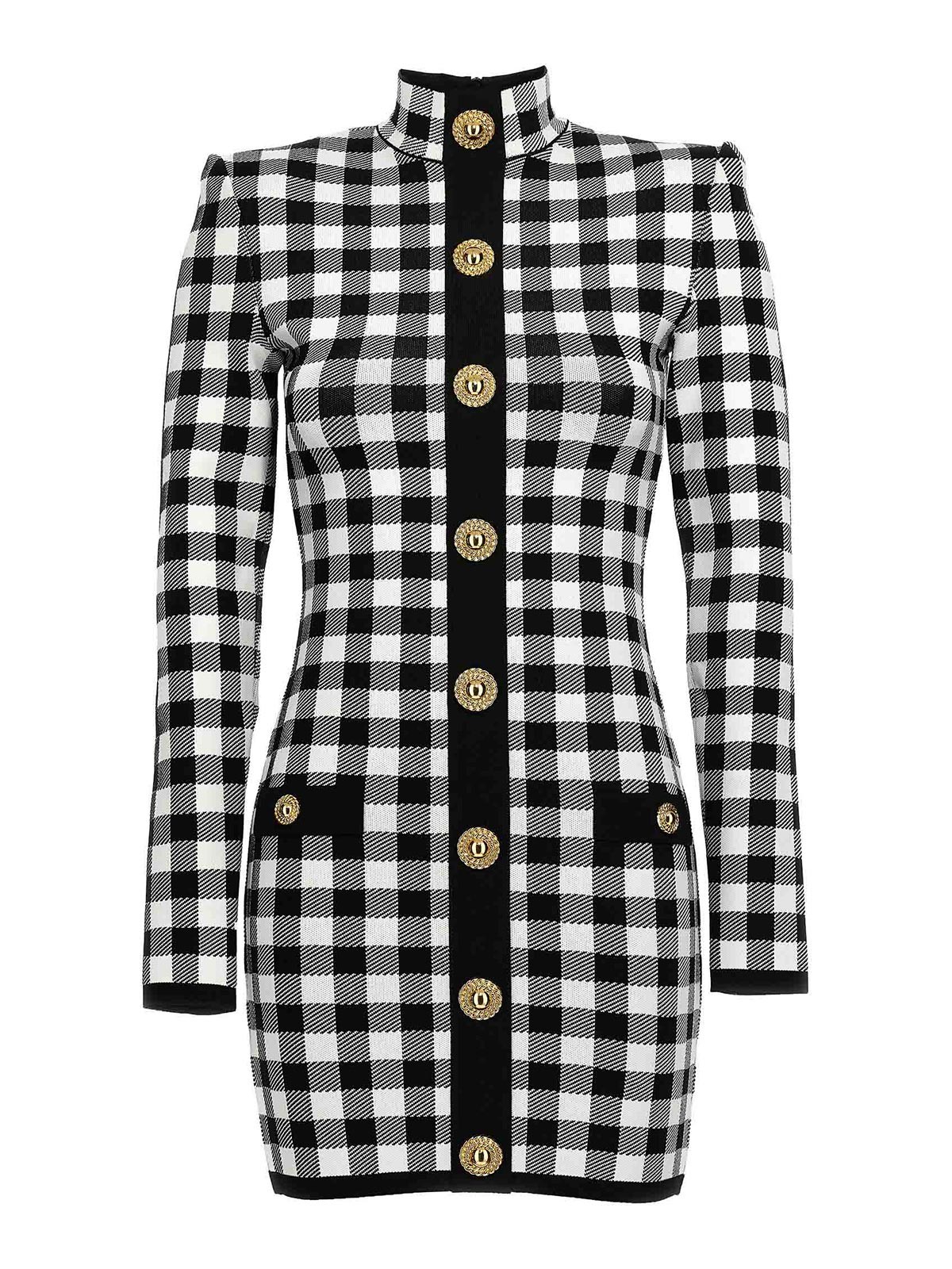 Vichy Knit Dress