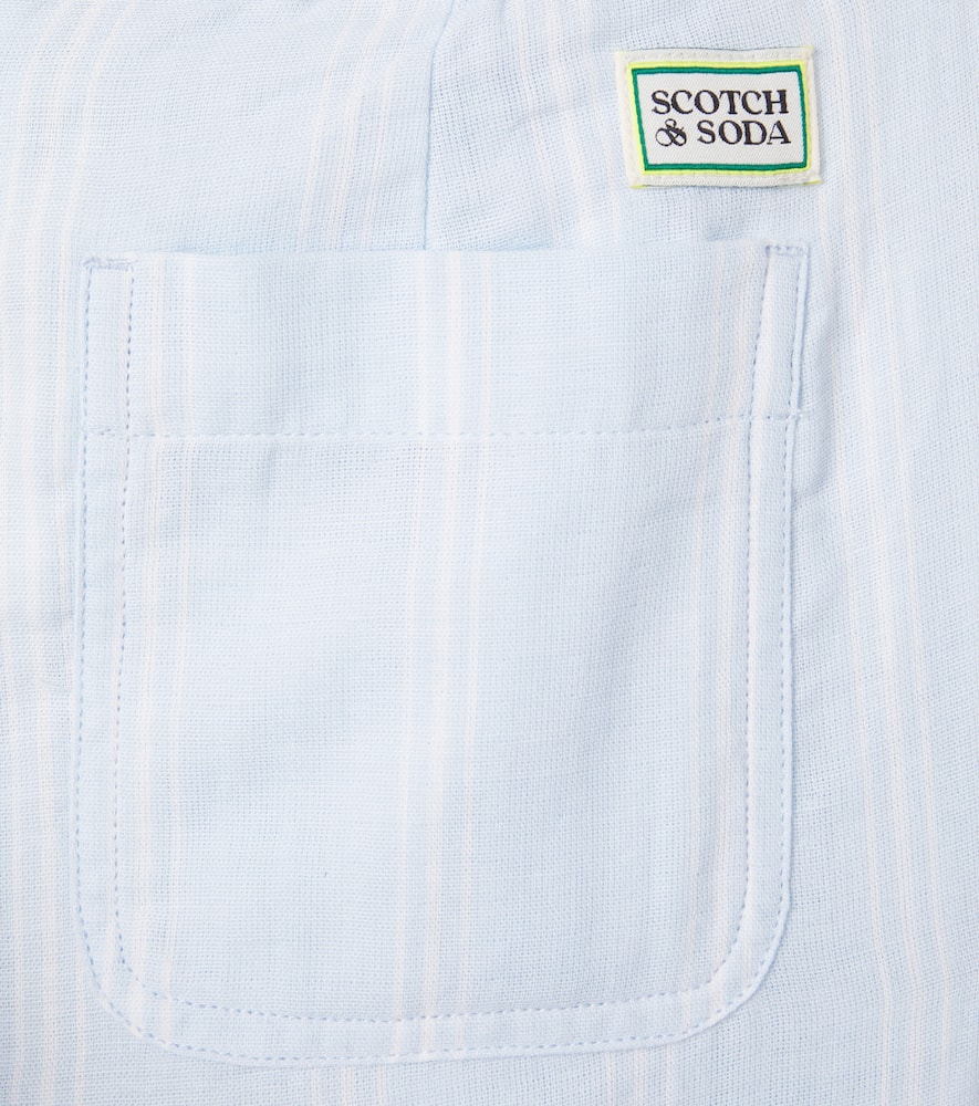 Scotch & Soda Kids Striped cotton pants