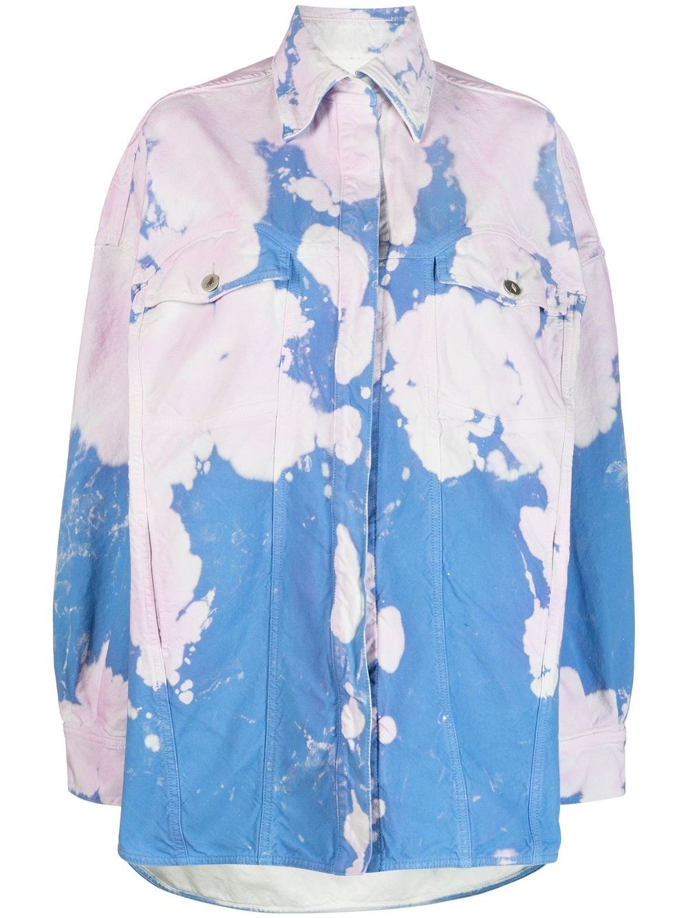 Tie-dye denim jacket - Pink