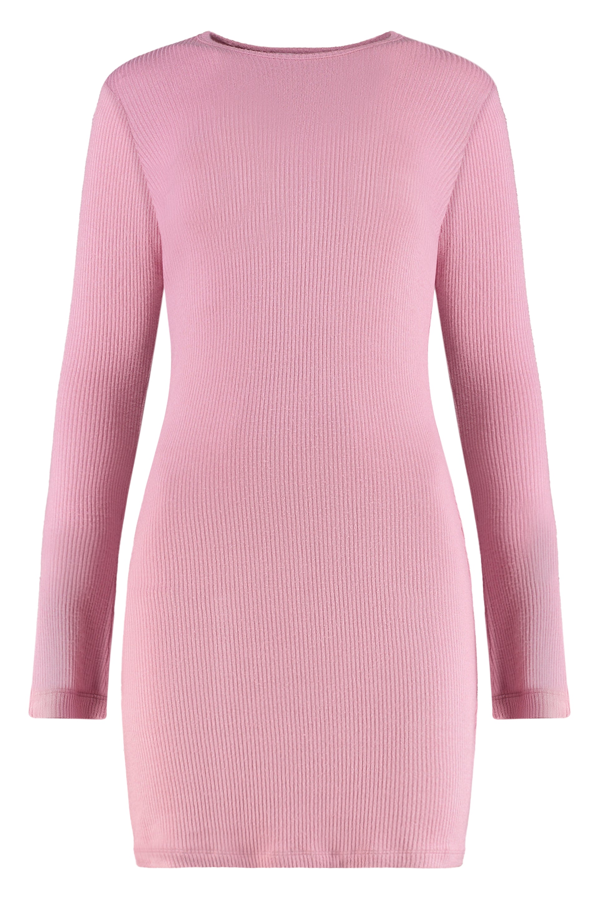 Kelly Ribbed Long-sleeve Mini Dress