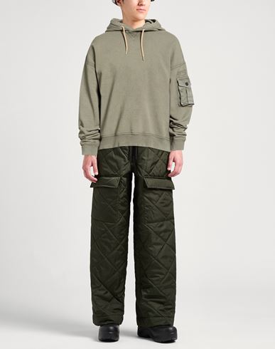 Man Sweatshirt Military green Size XL Cotton