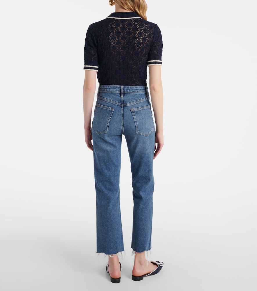 Ruler cropped straight jeans