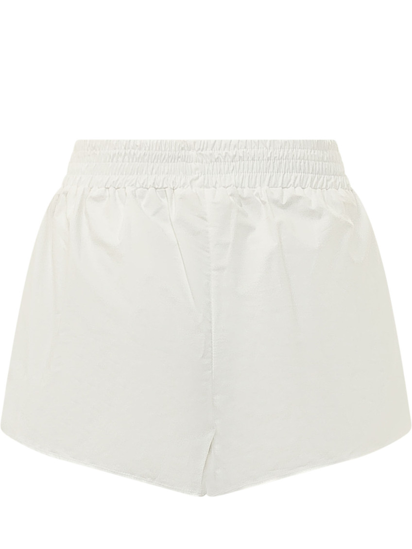 White Embellished Shorts