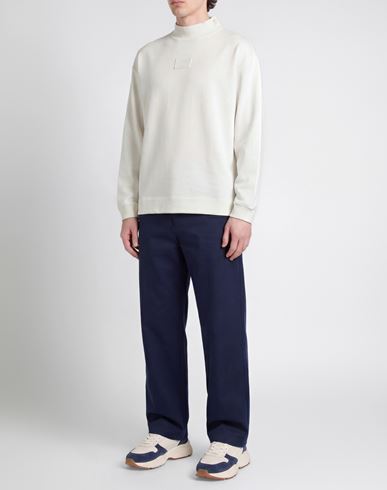 Man Sweatshirt Ivory Size L Cotton