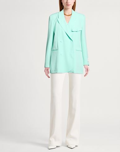 Woman Blazer Turquoise Size XS Polyester, Elastane