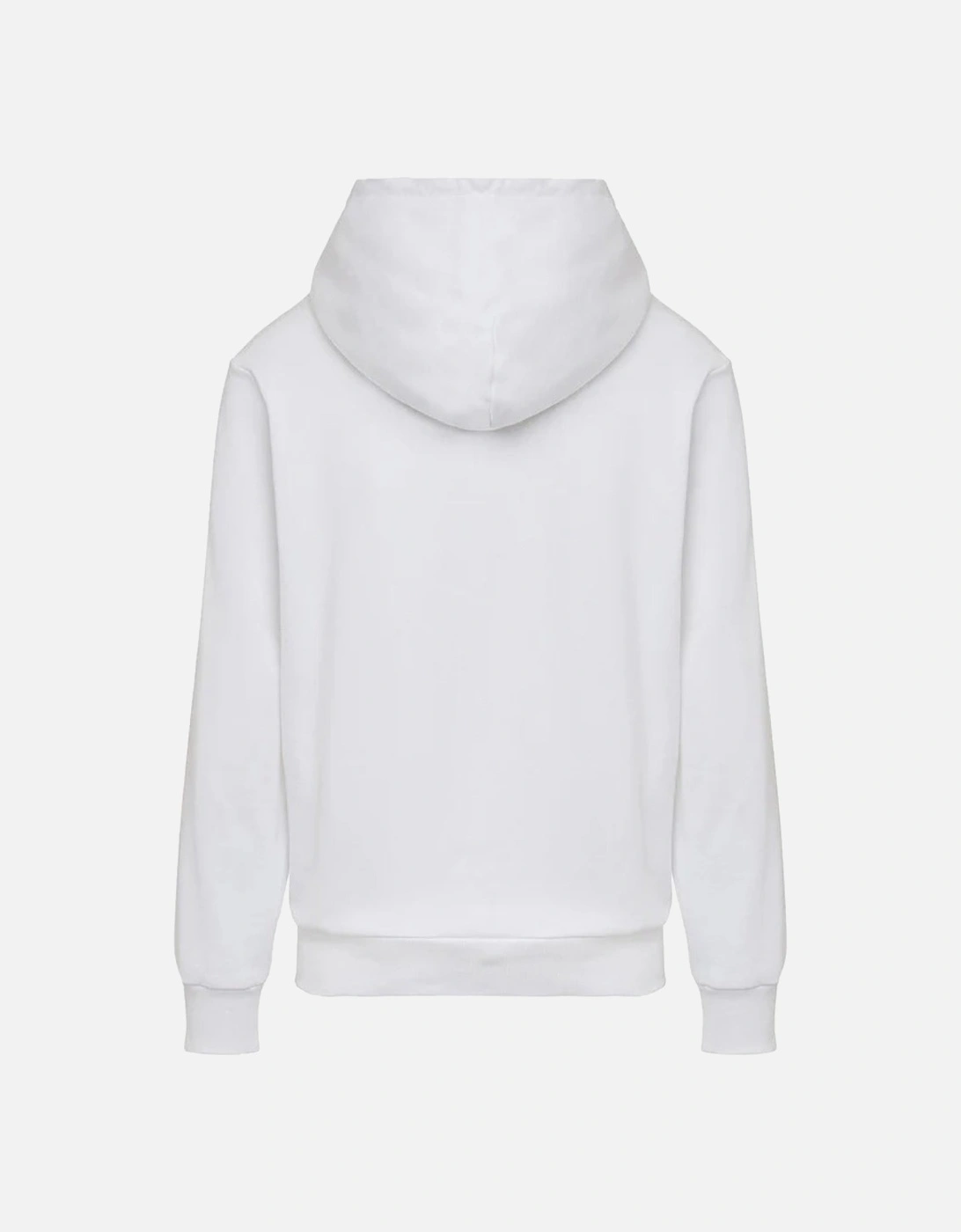 Men's Diesel Denim Division Split Logo White Hoodie - Size: 40/Regular