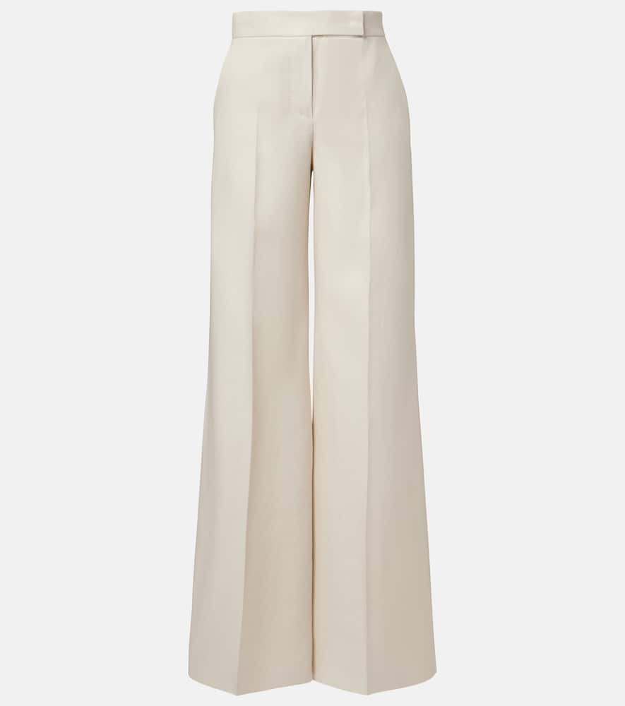 Badesse high-rise linen wide-leg pants