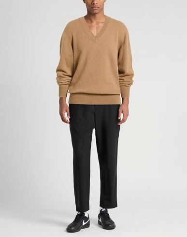 Man Sweater Camel Size 40 Merino Wool, Cashmere